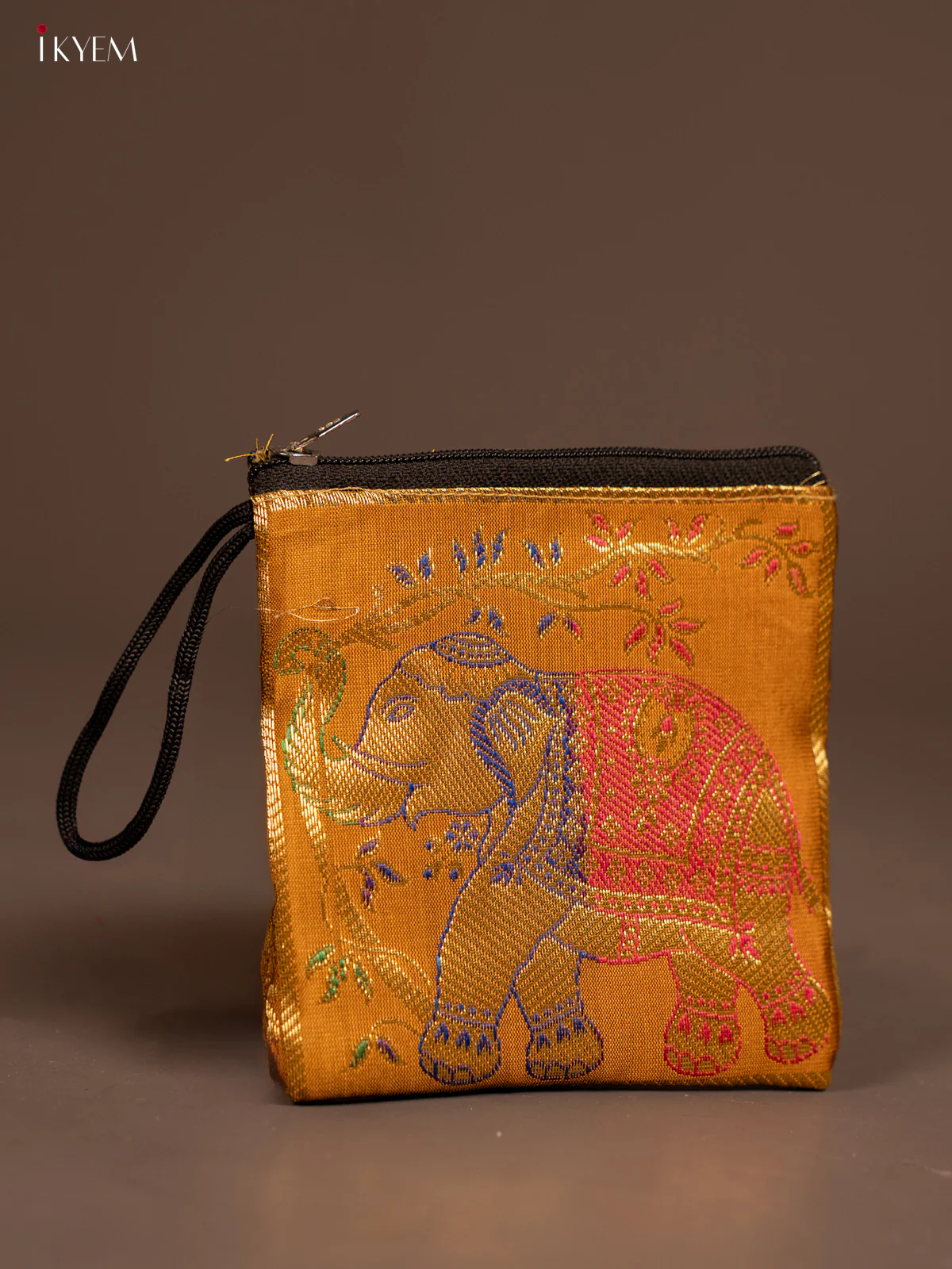 Elephant designed Banarasi Coin Pouch - KF05117 - Image 13