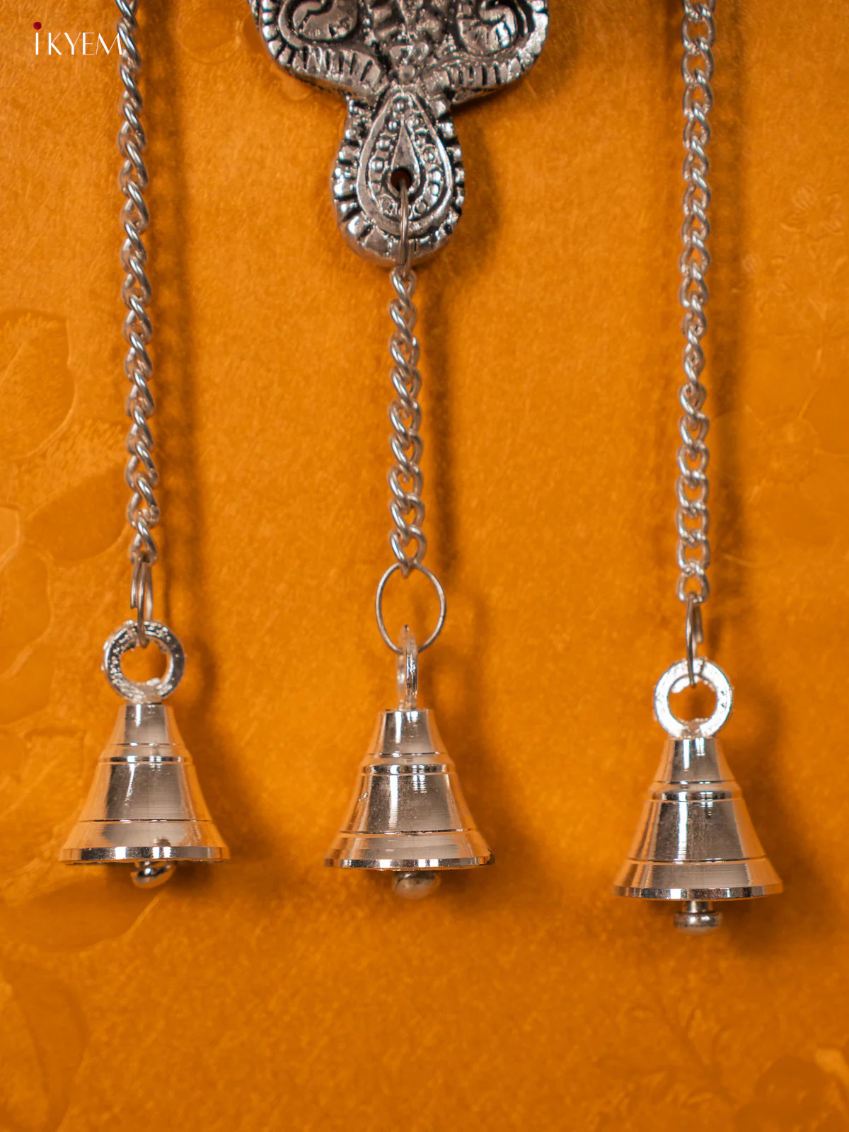 Magnificent German Silver Hanging Diya with bell - KH06119 - Image 3