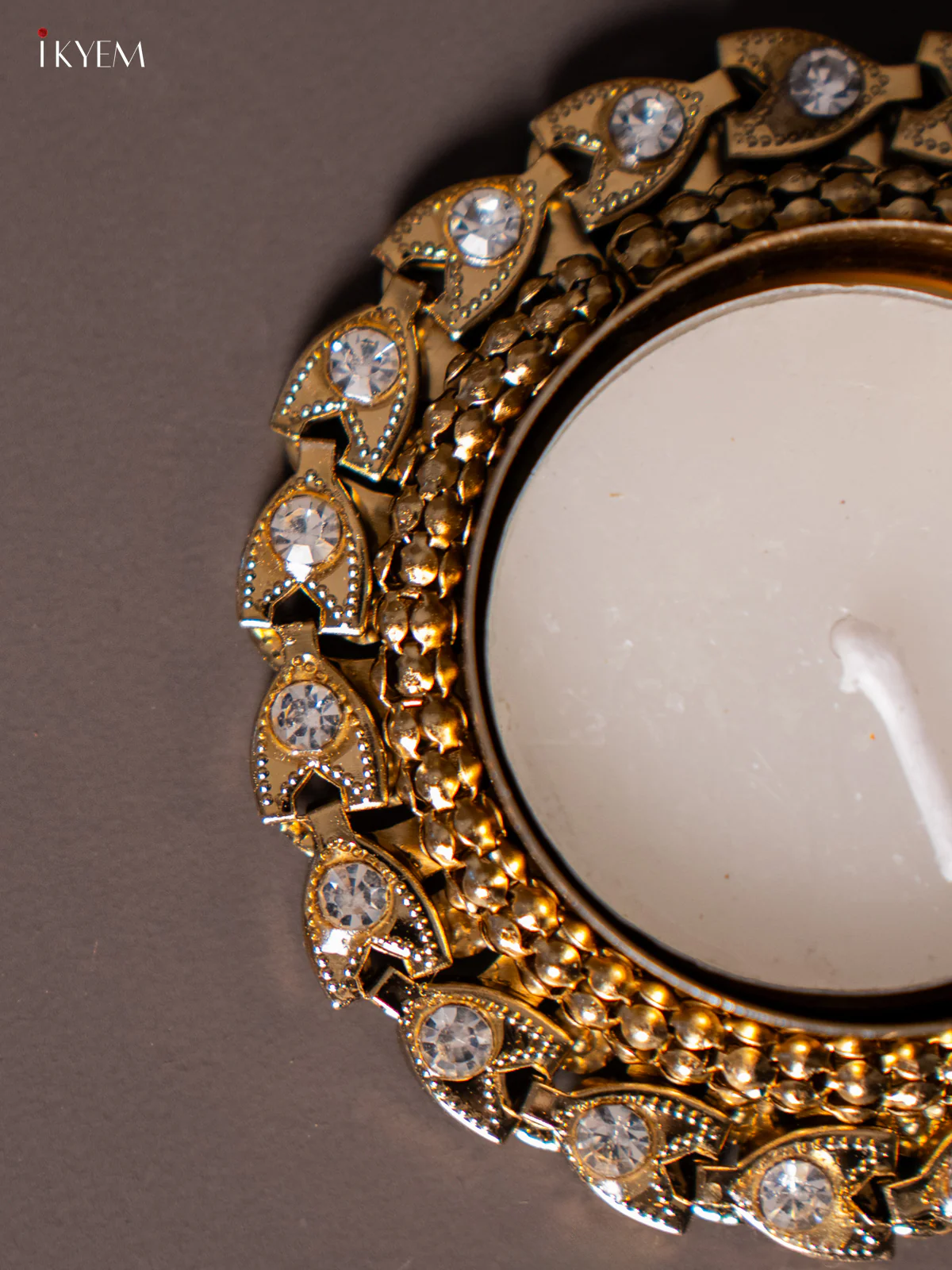 Beautifully Designed Gold Coated T Light Candle Holders - KI18120 - Image 3