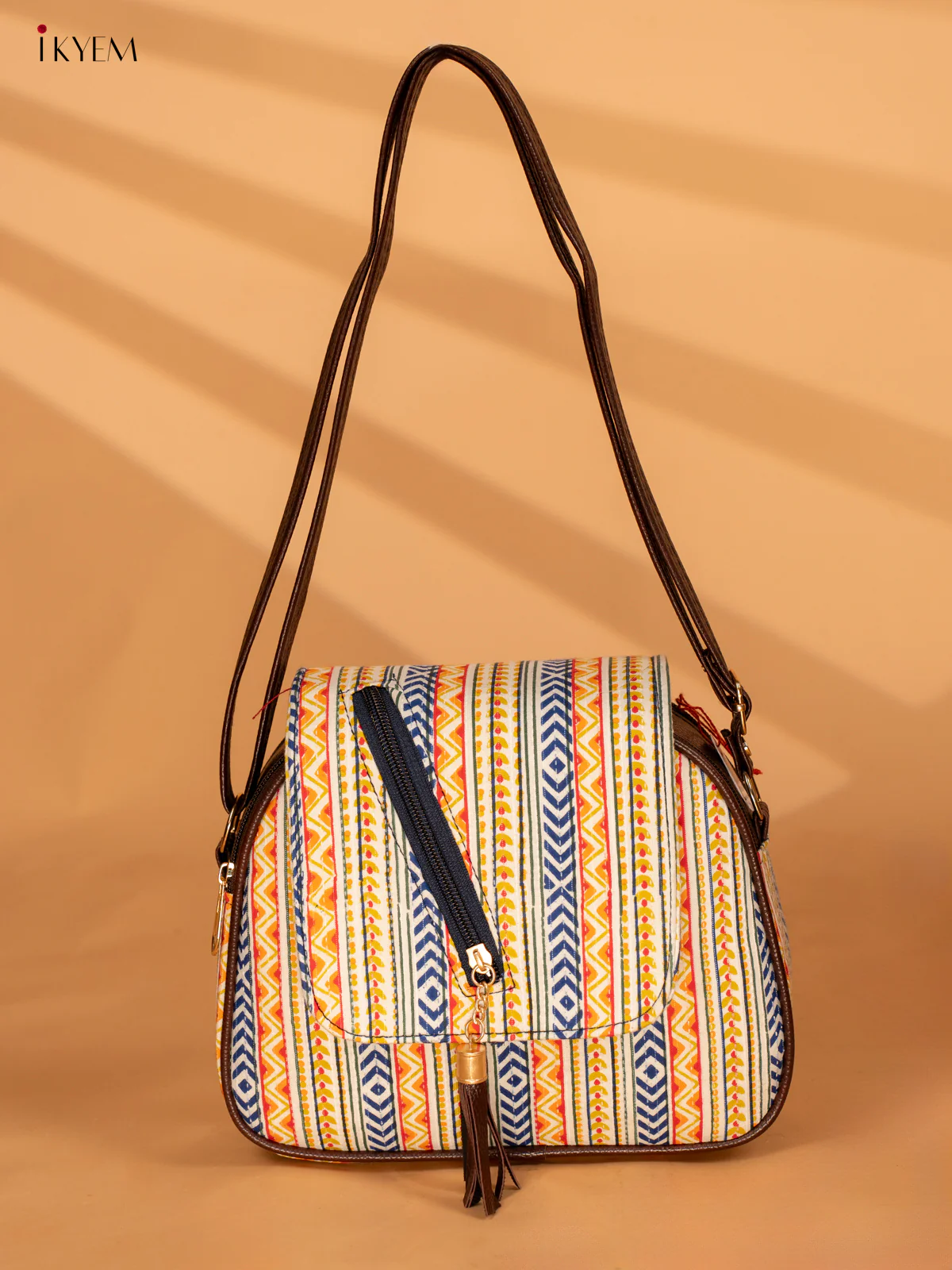 Cotton Printed Sling Bag - Multicolour - KA18140 - Image 5