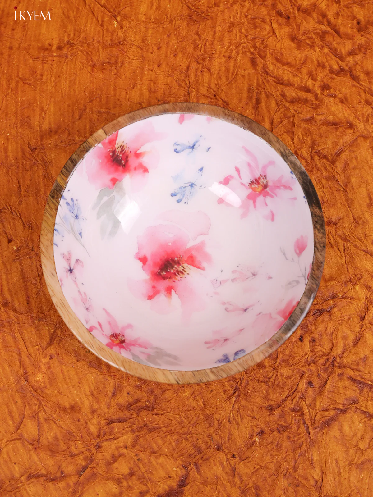 Wooden crockery Small Mango Bowl - White- KA22123 - Image 2