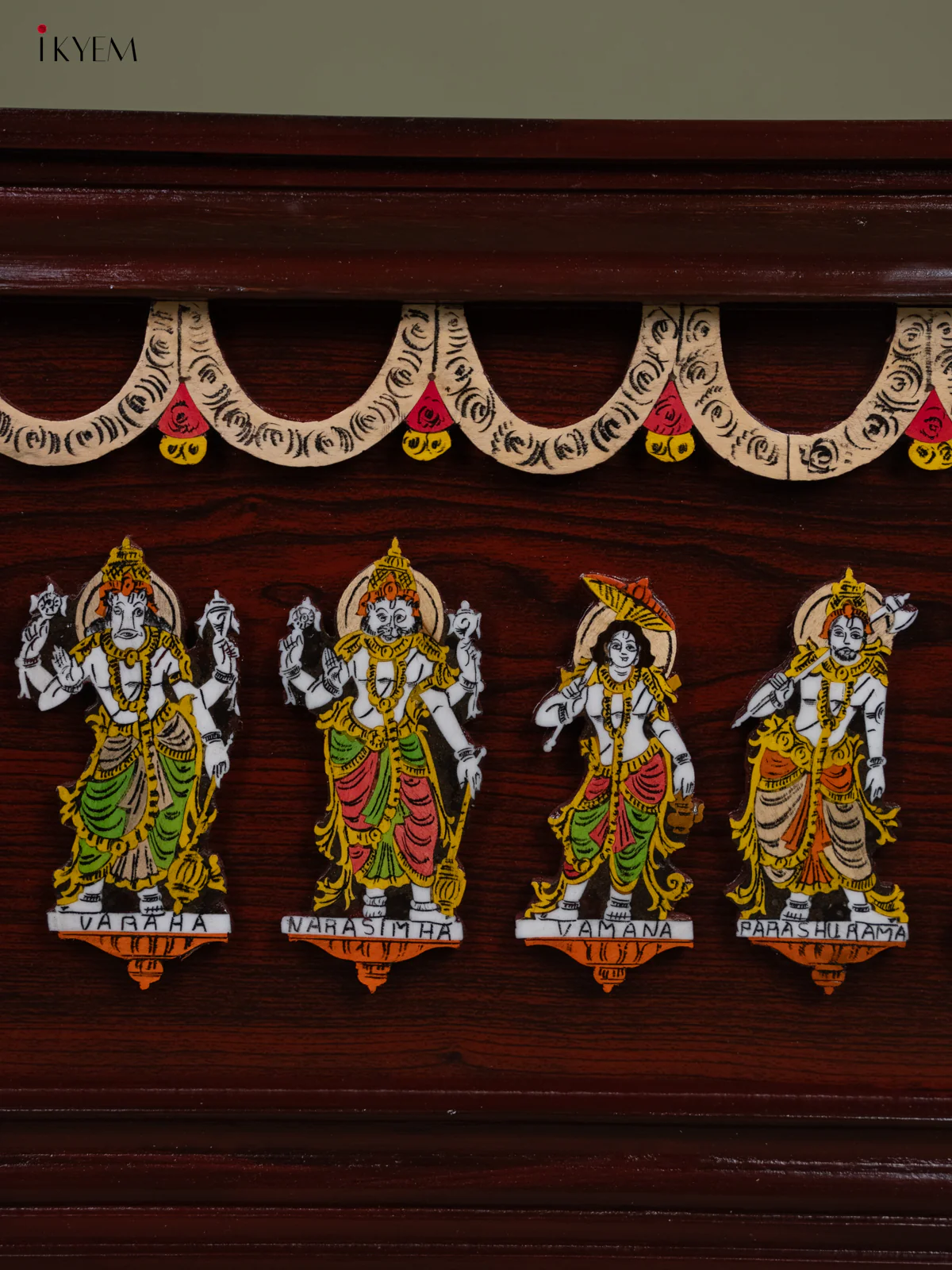 Mysore Rosewood Inlay 3D Panel - Dasavatharam - KA30129 - Image 3