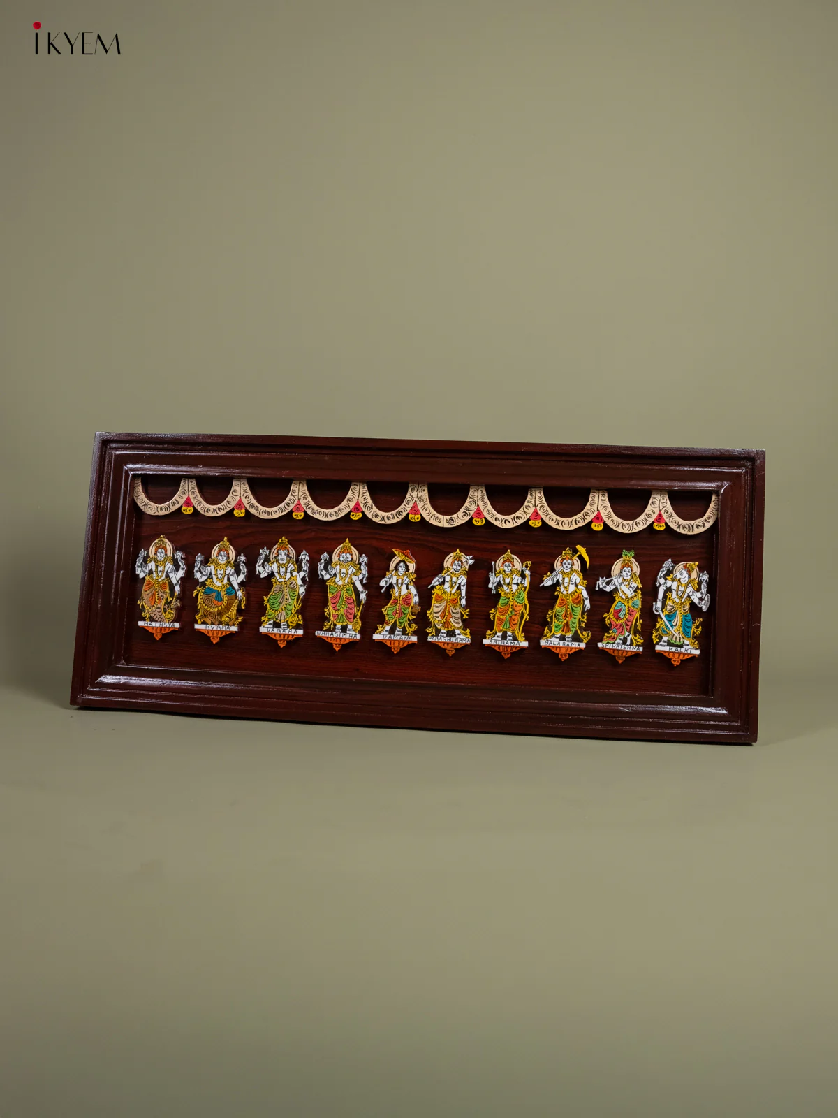 Mysore Rosewood Inlay 3D Panel - Dasavatharam - KA30129 - Image 5