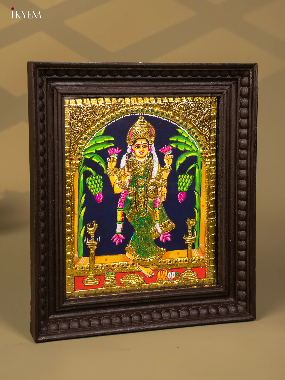 Lakshmi - Tanjore Painting (15x13) - KB01123 - Image 4