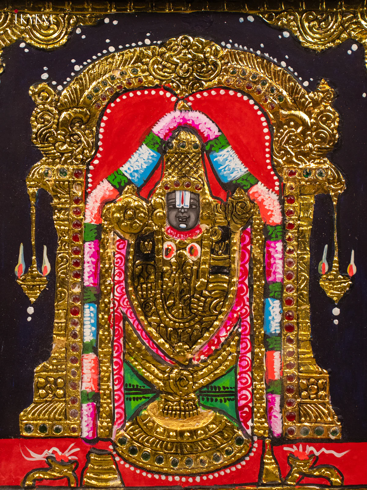 Balaji - Tanjore Painting (15x13) - KB01130 - Image 8
