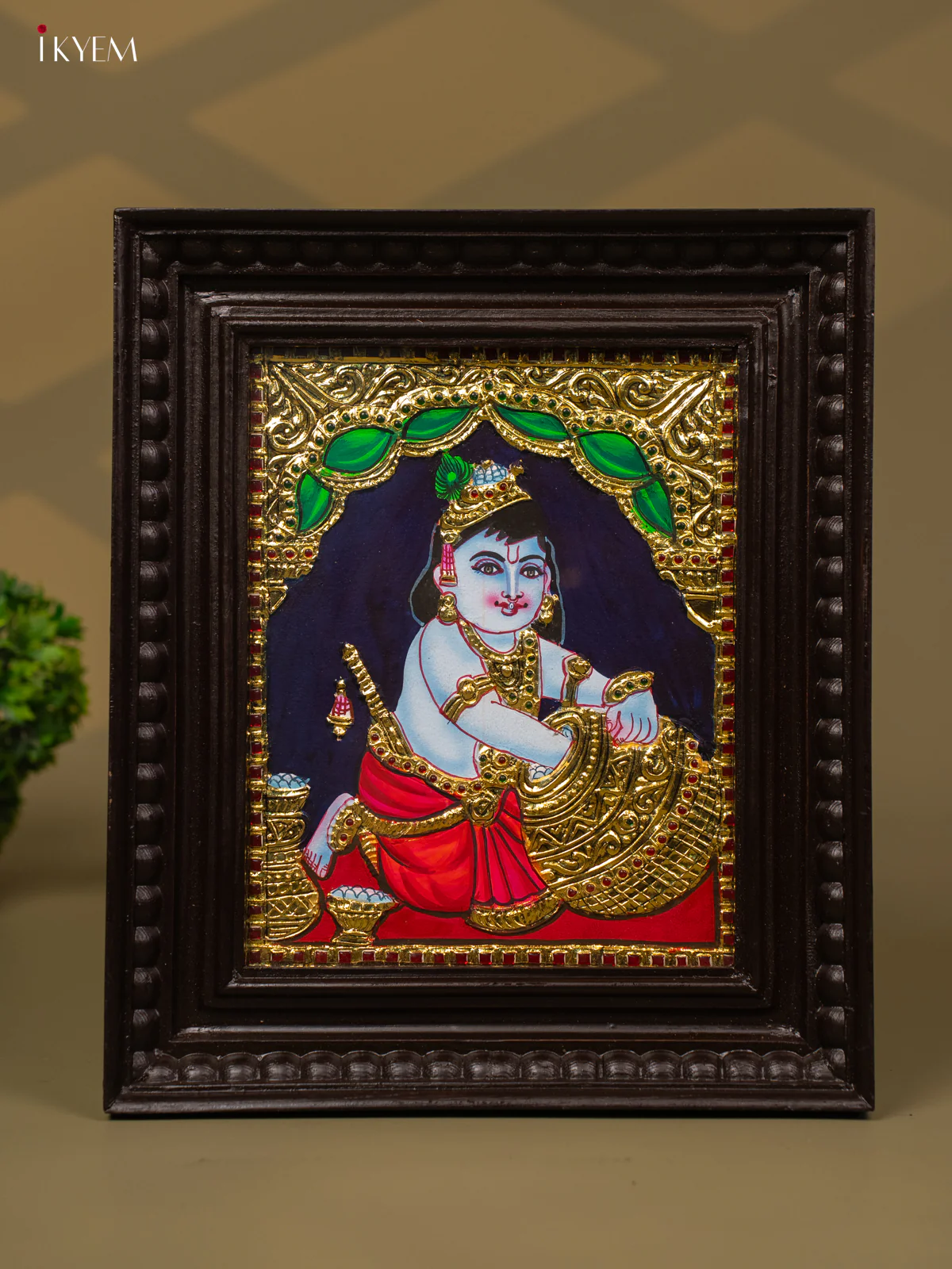 Gopal Krishna -Tanjore Painting (13x11) - KB01148