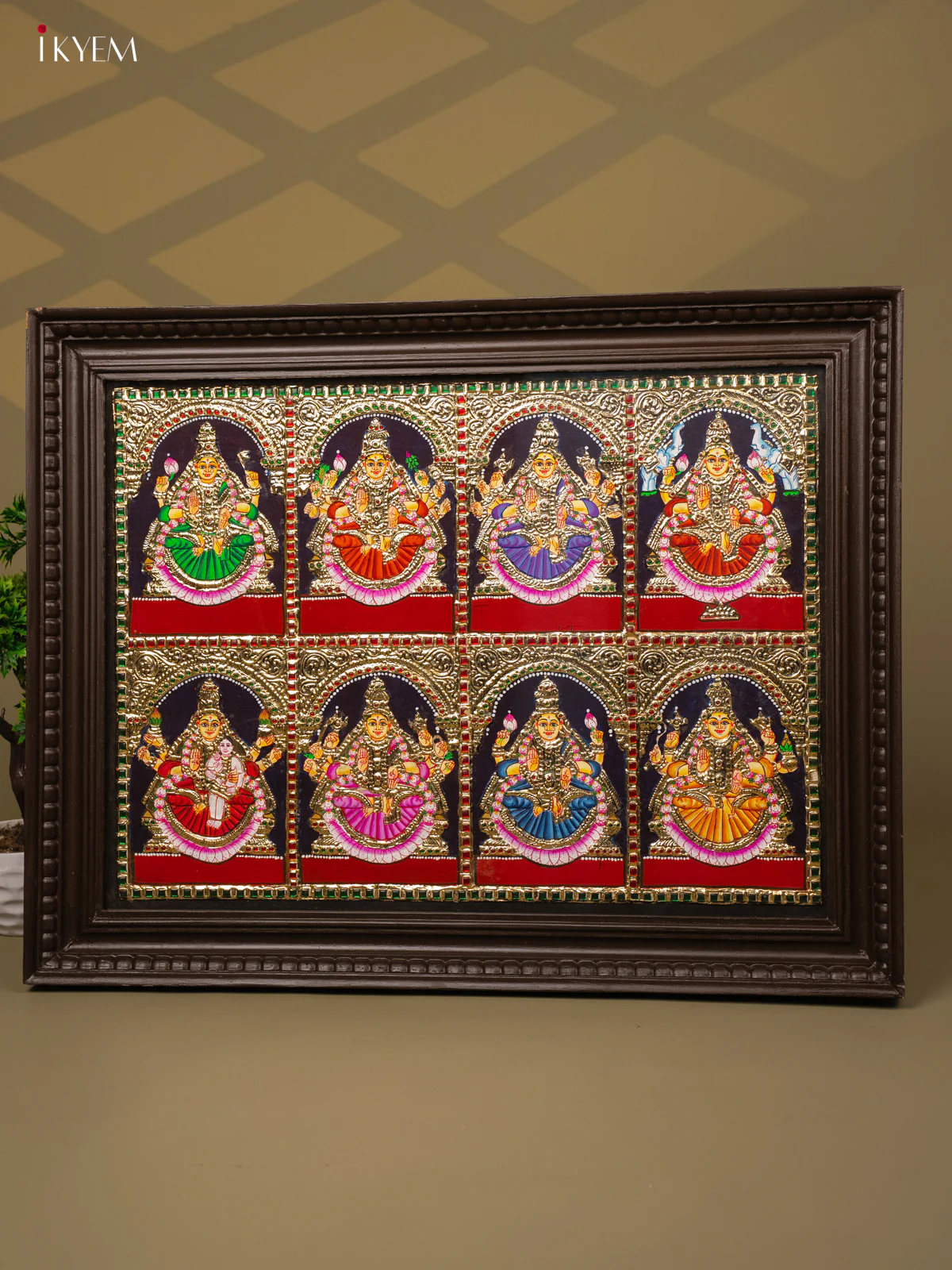 Ashtalakshmi -Tanjore Painting (28x22) - KB01155 - Image 7