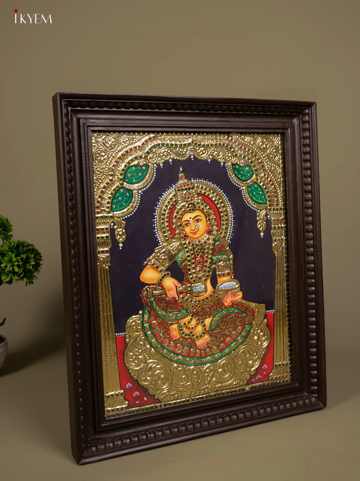 Annapoorani - Tanjore Painting (24x20) - KB01160 - Image 2