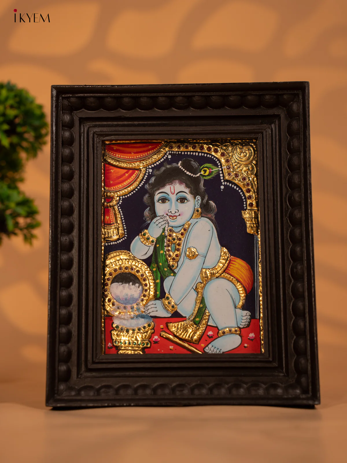 Gopal Krishna -Tanjore Painting - KB17124 - Image 2