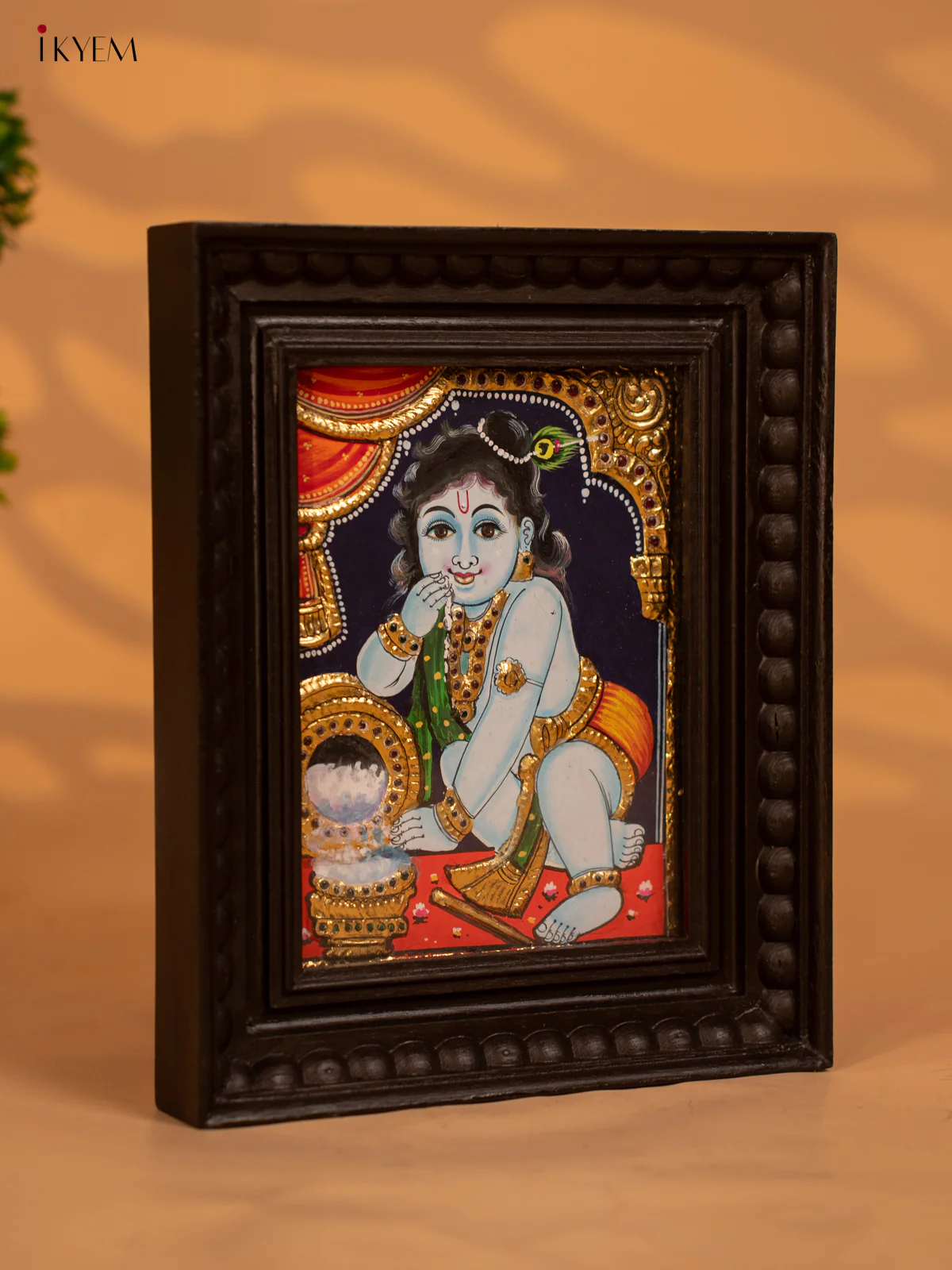 Gopal Krishna -Tanjore Painting - KB17124 - Image 4