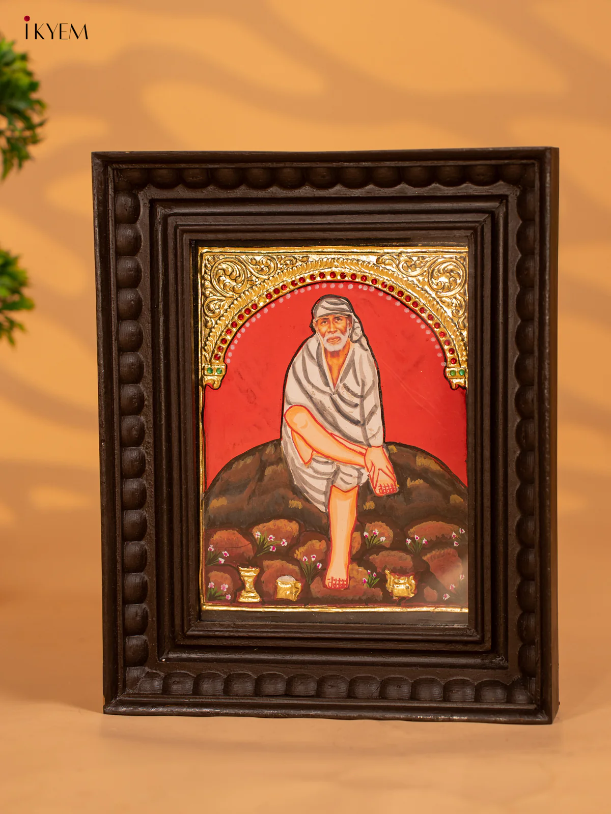 Sai baba - Tanjore Painting - KB17133