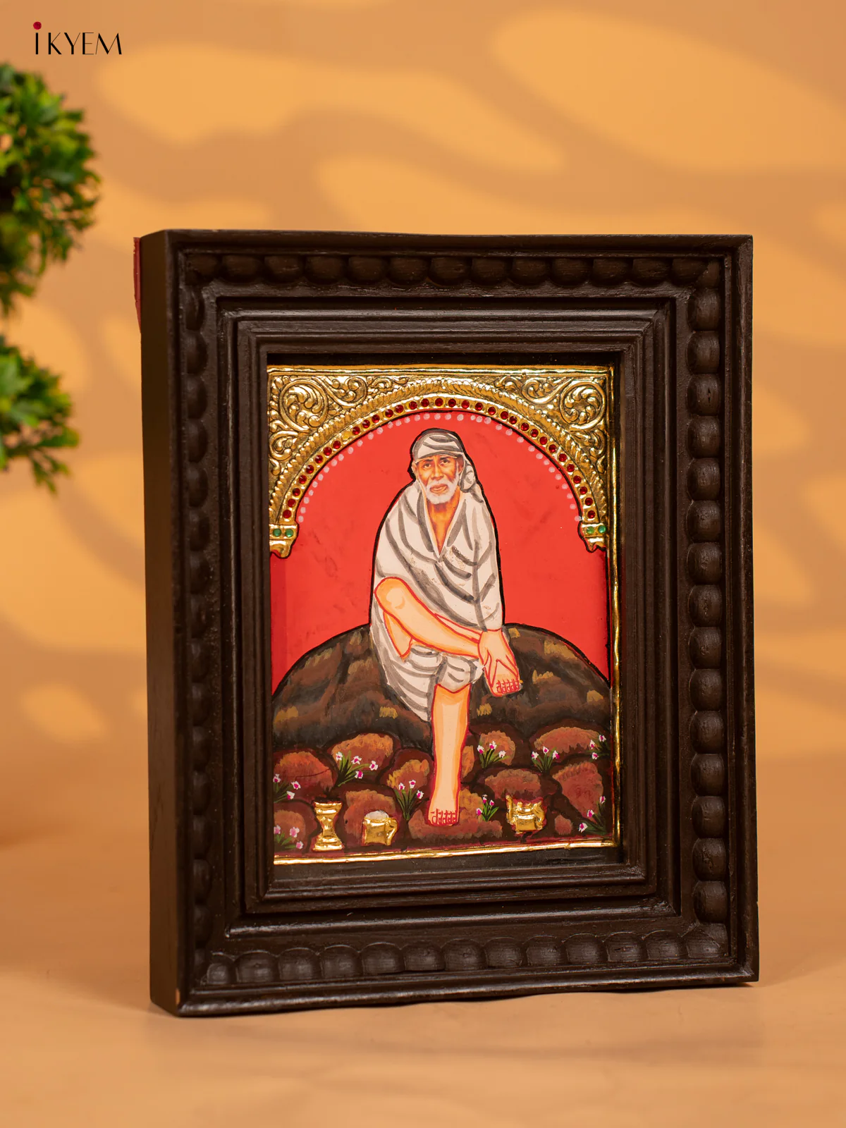 Sai baba - Tanjore Painting - KB17133 - Image 2