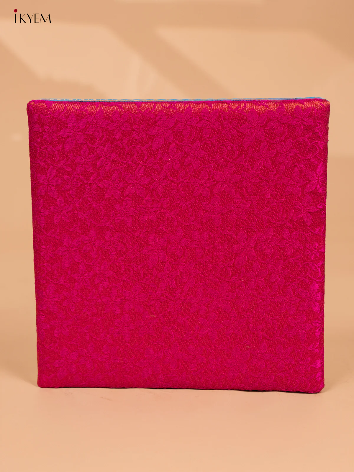 Decorative Foldable Korai Box with Raw Silk Top - Pink - KB17168 - Image 3