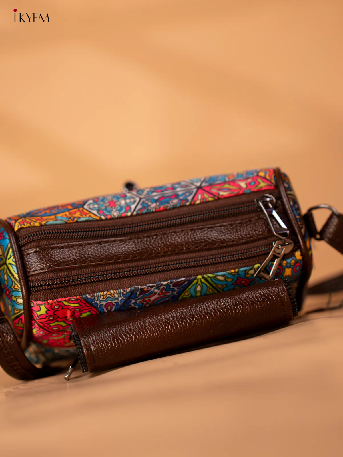Printed abstract Design Sling Bag - Multi Colour - KB22139 - Image 5
