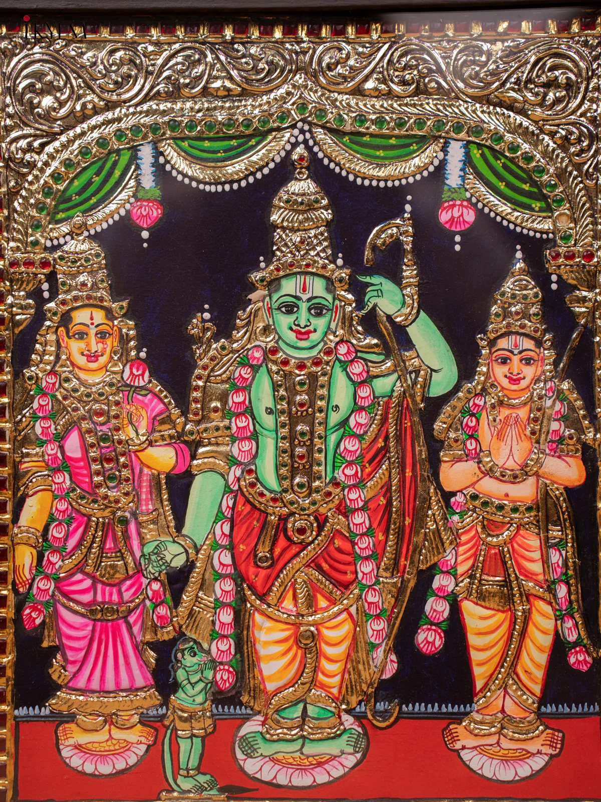 Ram Darbar - Tanjore Painting (18x15) - KC06111 - Image 2