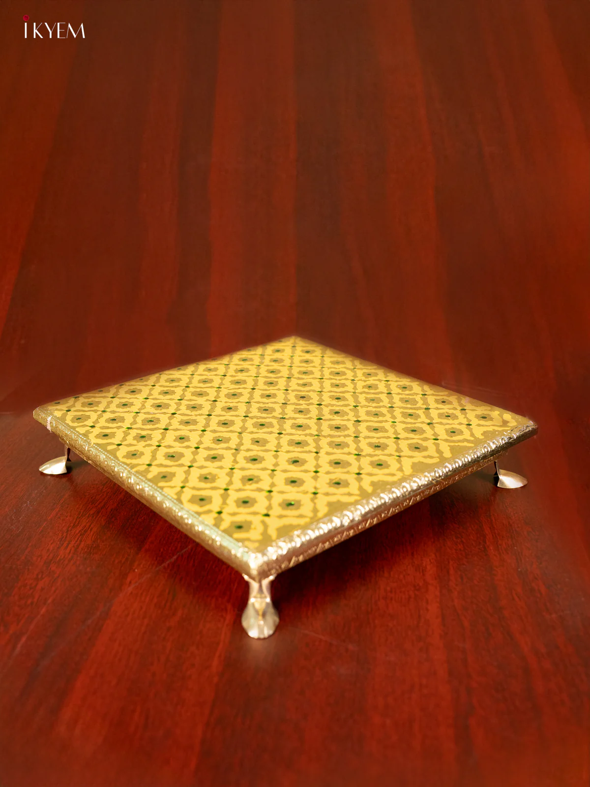 Meenakari Manai - Yellow (10x10) - KC11111 - Image 2