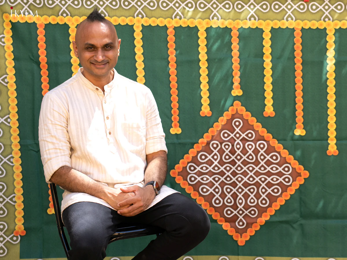 Kolam Backdrop - Green- (5×8 feet)-KC11123 - Image 2