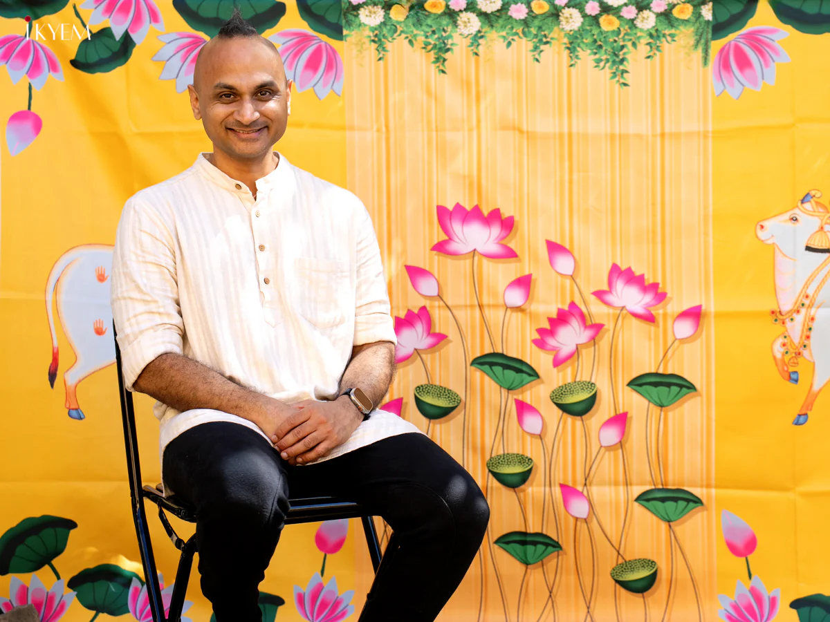 Pichwai Backdrop - Yellow - (5×8 feet) - KC11130 - Image 2