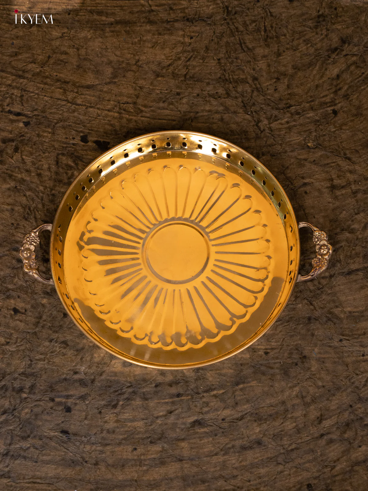 Brass round tray - KC20146 - Image 2