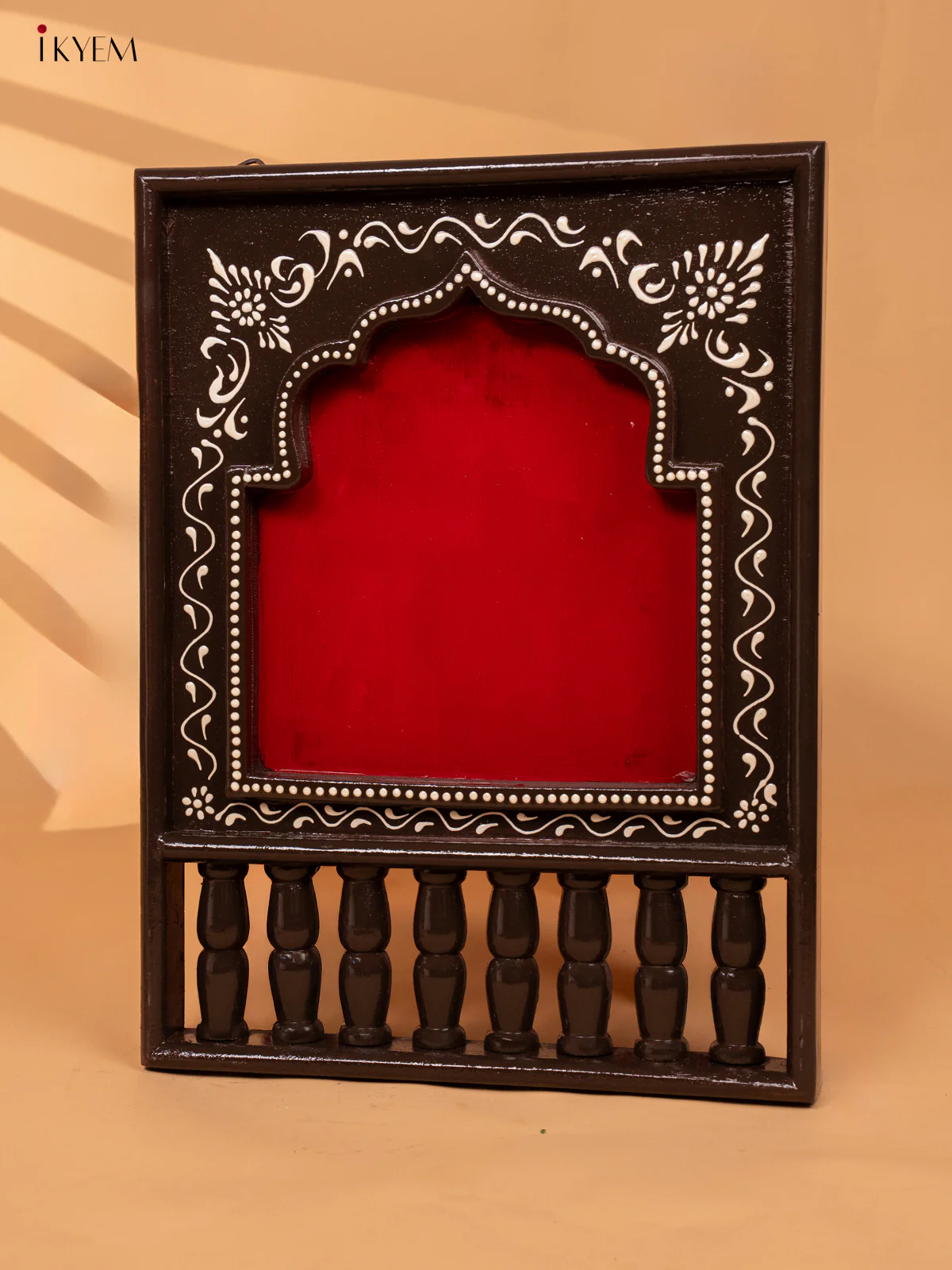 Wooden hand Painted frame - Red-KC20153 - Image 2