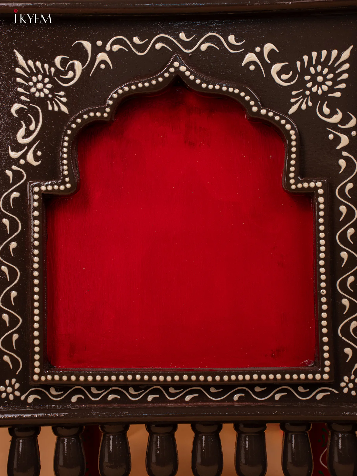 Wooden hand Painted frame - Red-KC20153 - Image 3