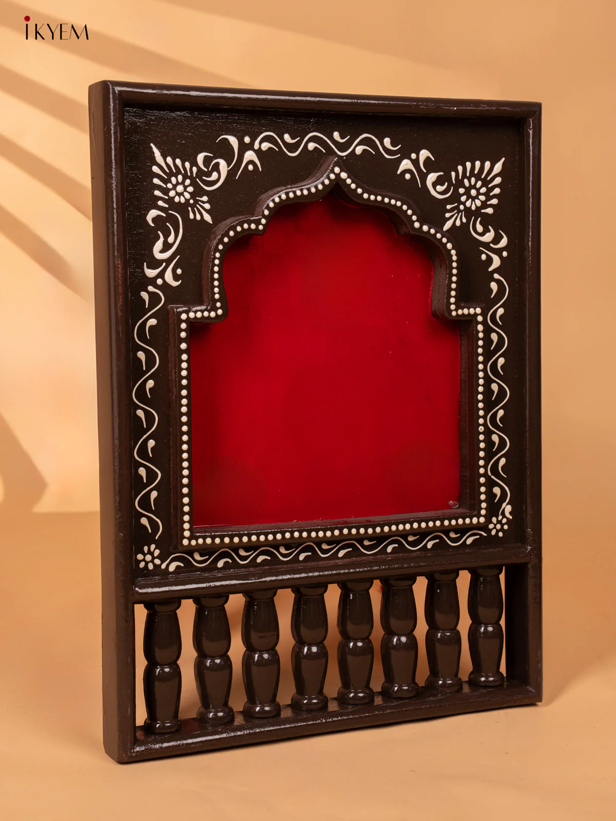 Wooden hand Painted frame - Red-KC20153 - Image 5