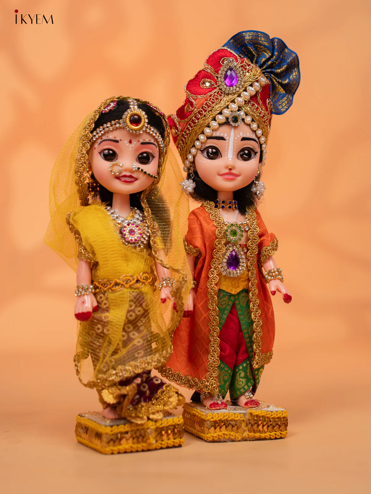 RADHA KRISHNA - Golu Display Doll - 10 inch - KC28148 - Image 2