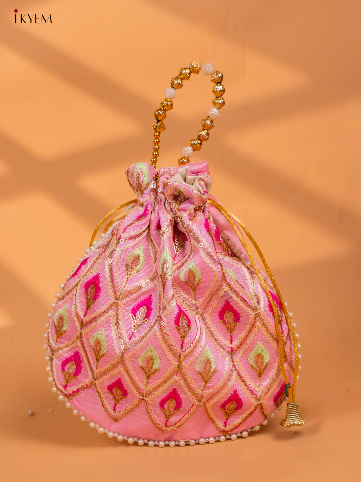 Designer Embroidered Potli Bag - Return Gift - KC29113 - Image 4
