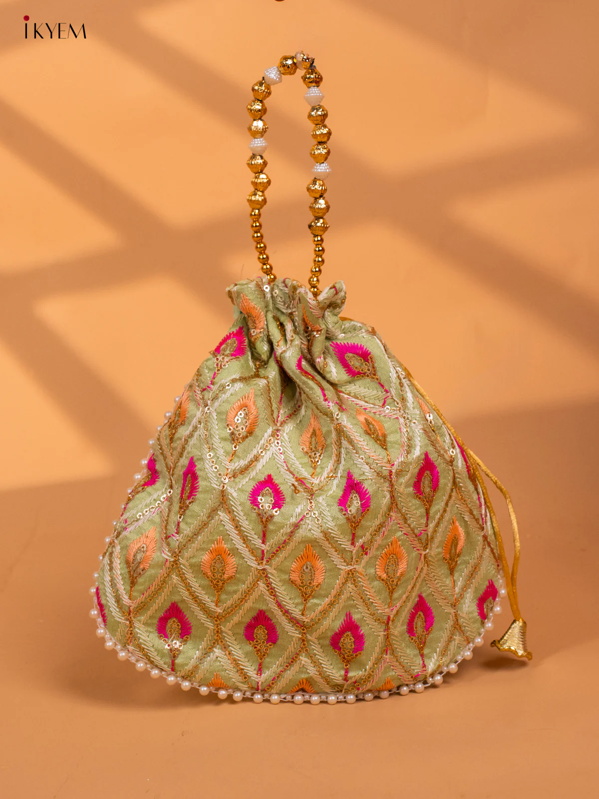 Designer Embroidered Potli Bag - Return Gift - KC29113 - Image 5