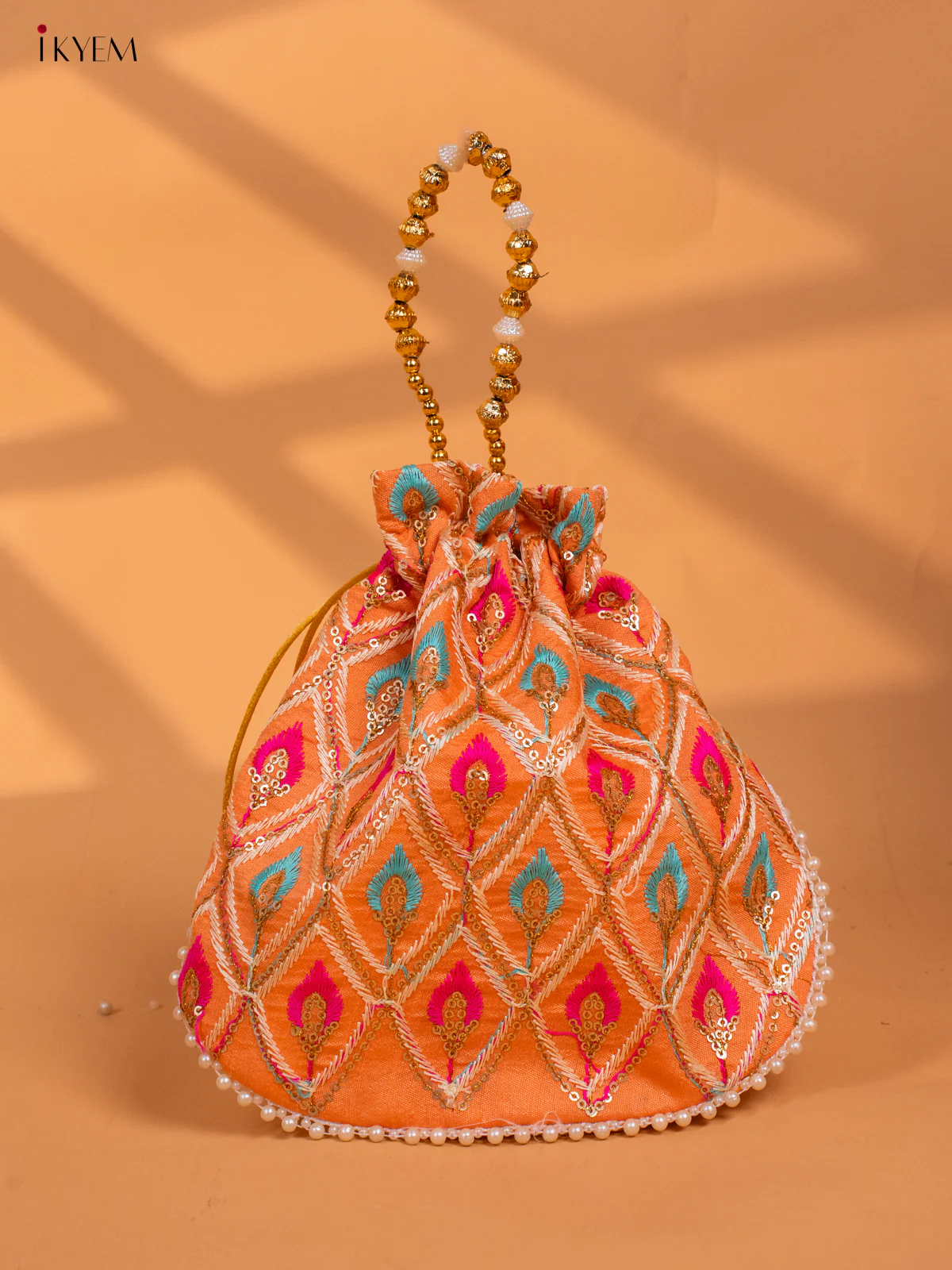 Designer Embroidered Potli Bag - Return Gift - KC29113 - Image 6