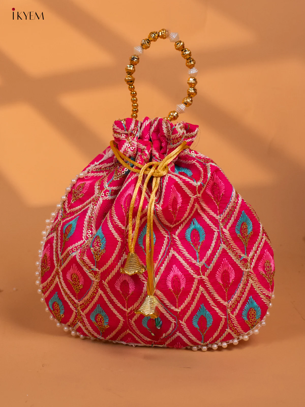 Designer Embroidered Potli Bag - Return Gift - KC29113 - Image 9