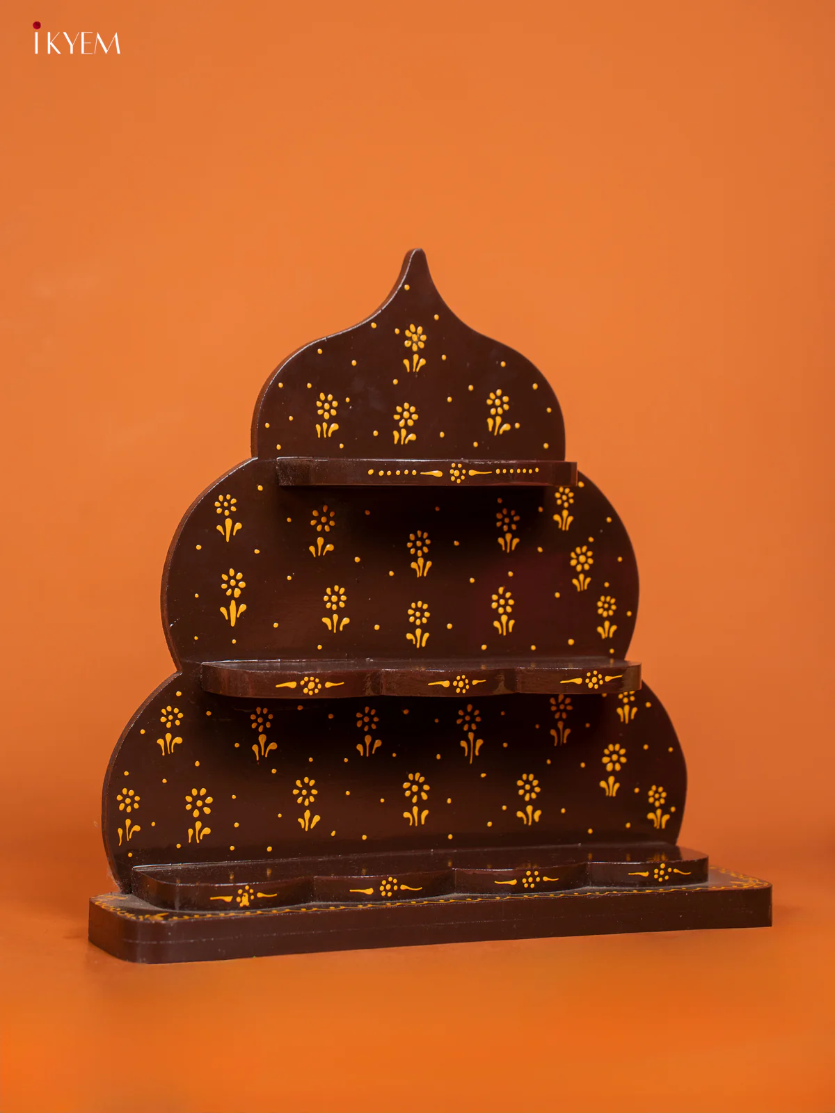 Wooden Hand Painted Narrow Arch - Brown - KD01138 - Image 2