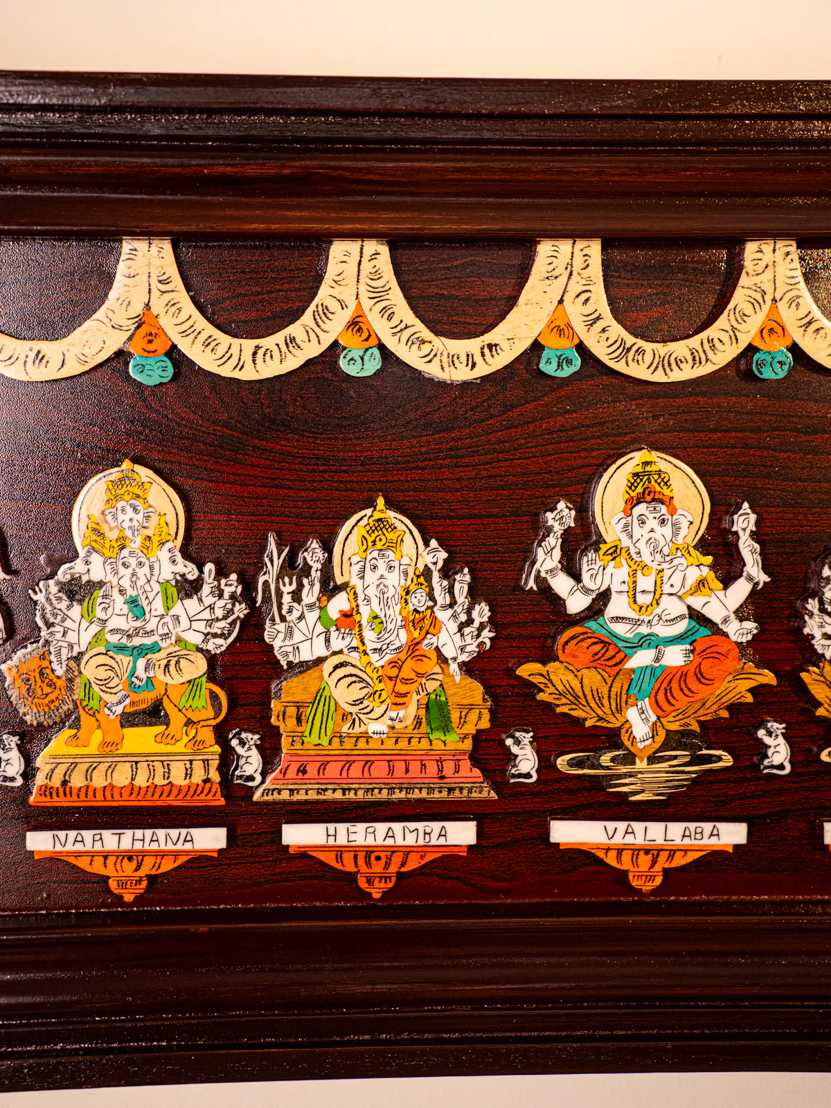 Mysore Rosewood Inlay 3D Panel -Ganesha - KD02116 - Image 4