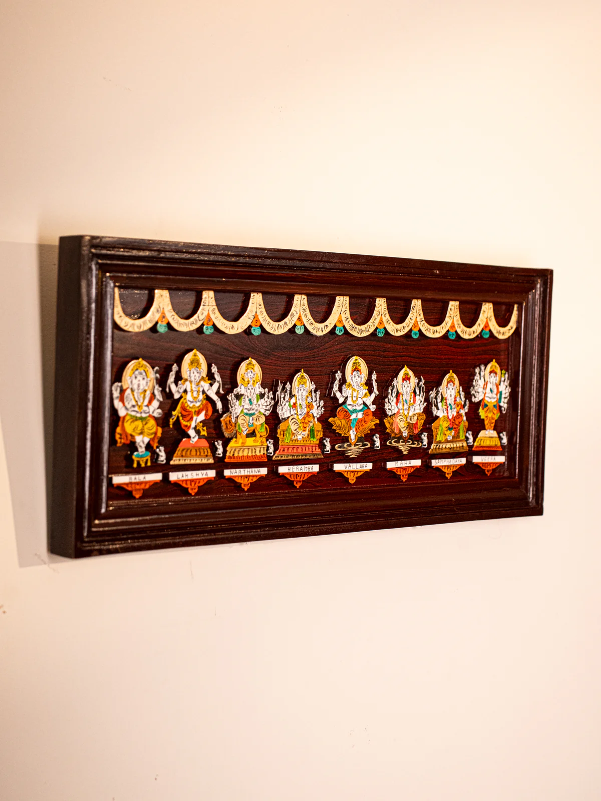 Mysore Rosewood Inlay 3D Panel -Ganesha - KD02116 - Image 6