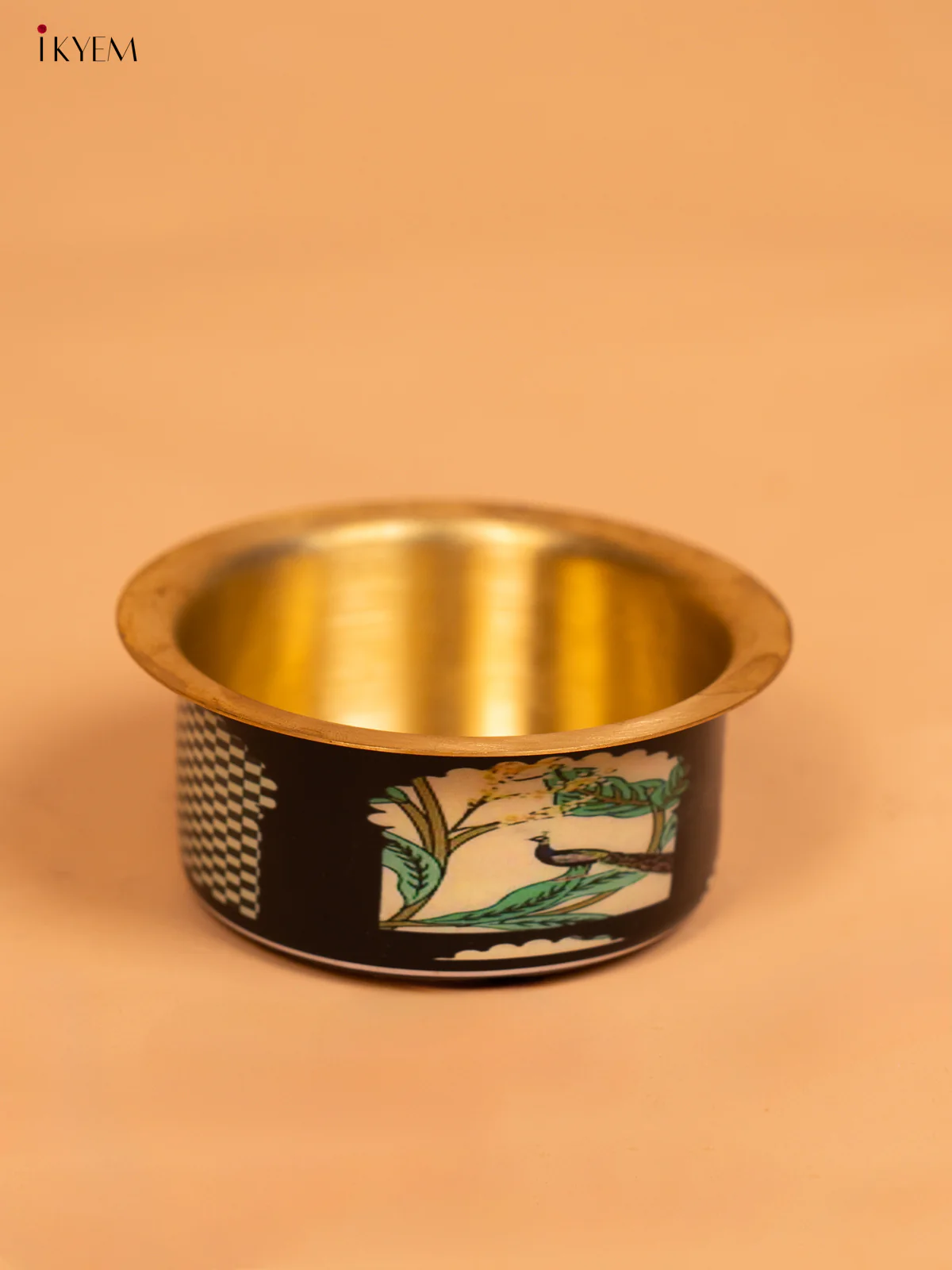 Brass Digital Printed  Dabara set - Peacock -KD12124 - Image 3