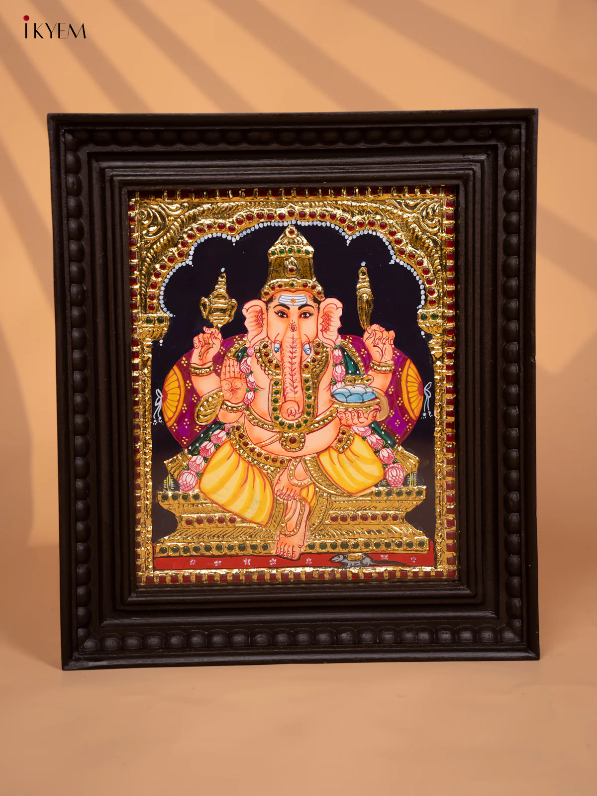 Ganesha - Tanjore Painting (15x13) - KD17127