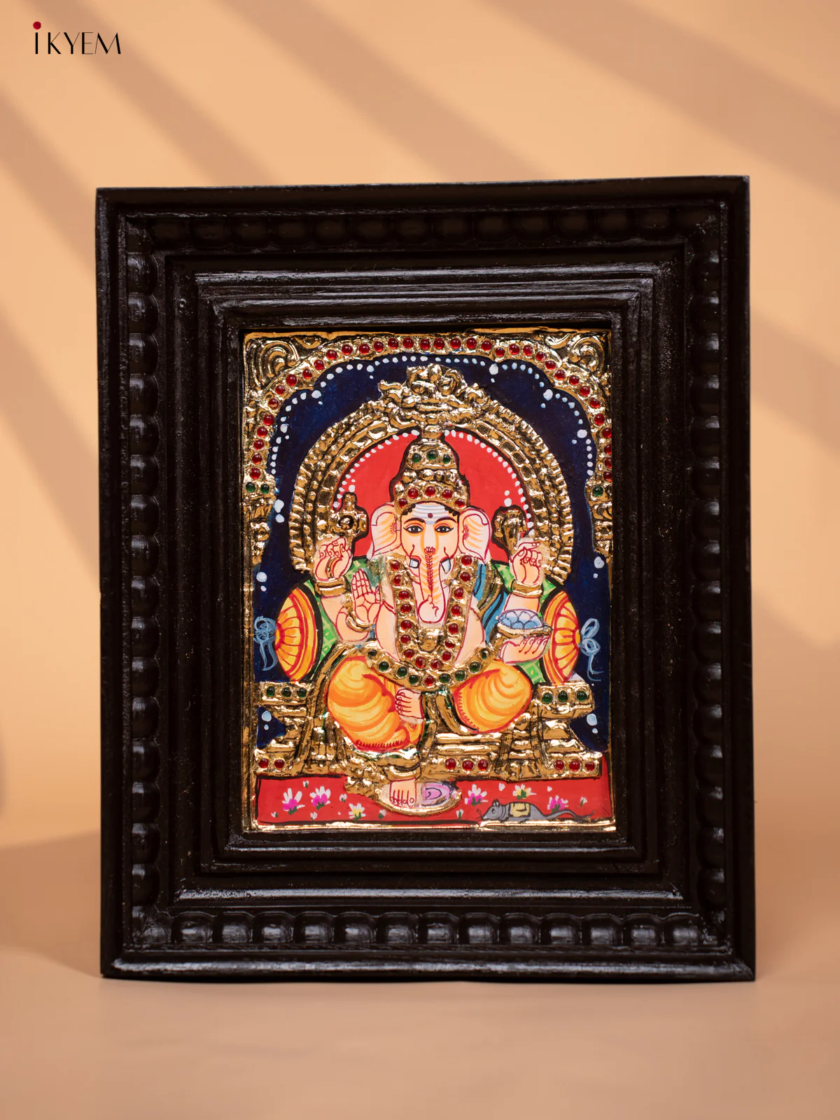 Ganesha - Tanjore Painting (11x9) - KD17144