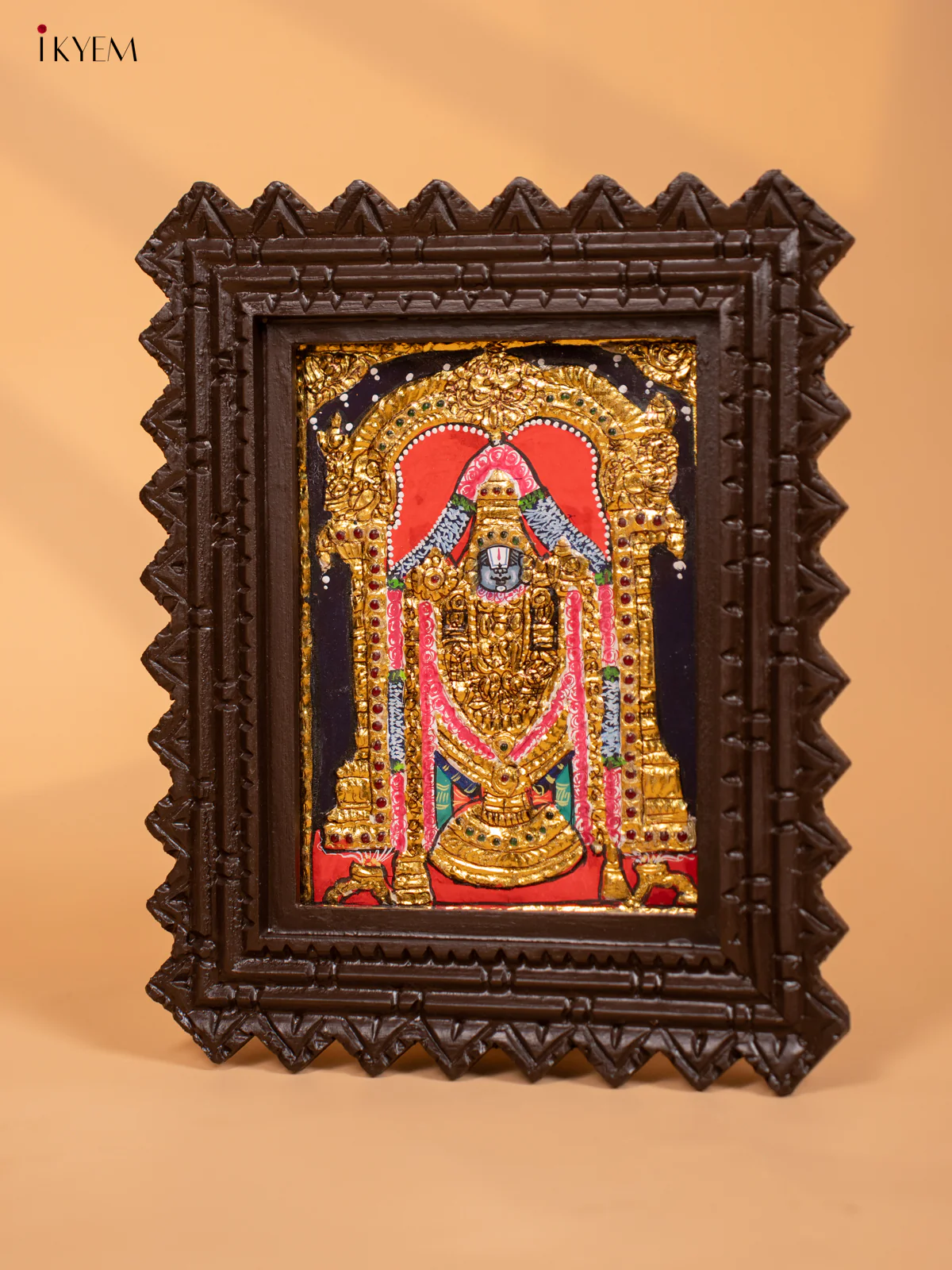 Balaji - Tanjore Painting (11x9) - KD17147 - Image 2