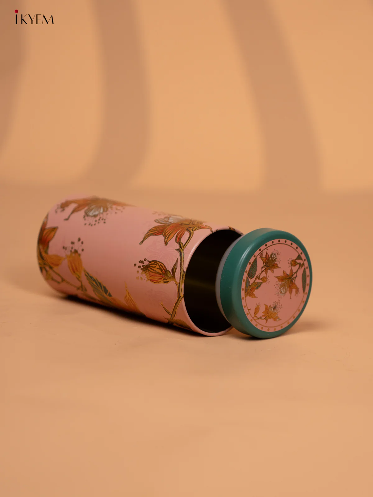 Digital Printed Dry Fruit & Snacks Tin Jar Cylinder - 5.5 inch - pink - KD24128 - Image 3