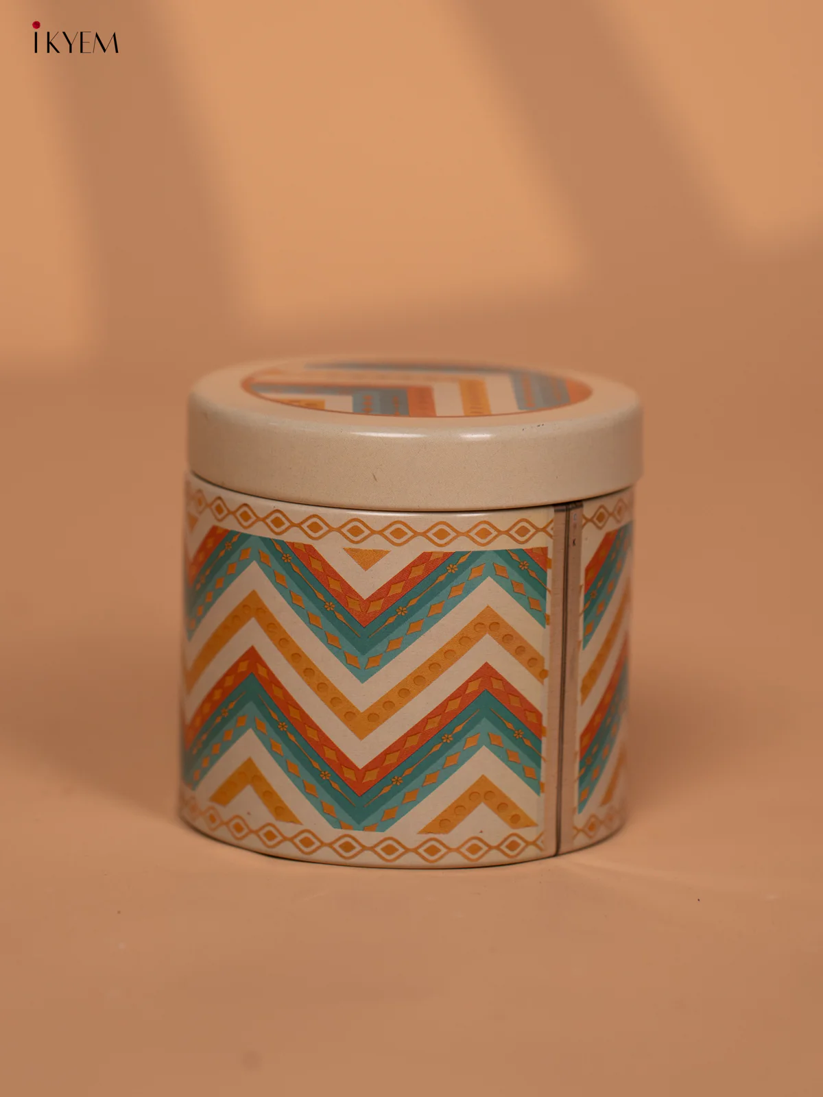 Digital Printed Dry Fruit & snacks Tin Jar - 3 Inch - sandal - KD24132