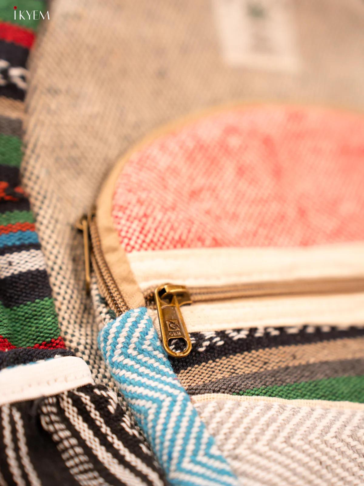 Multi Pocket Hemp Backpack - Image 4