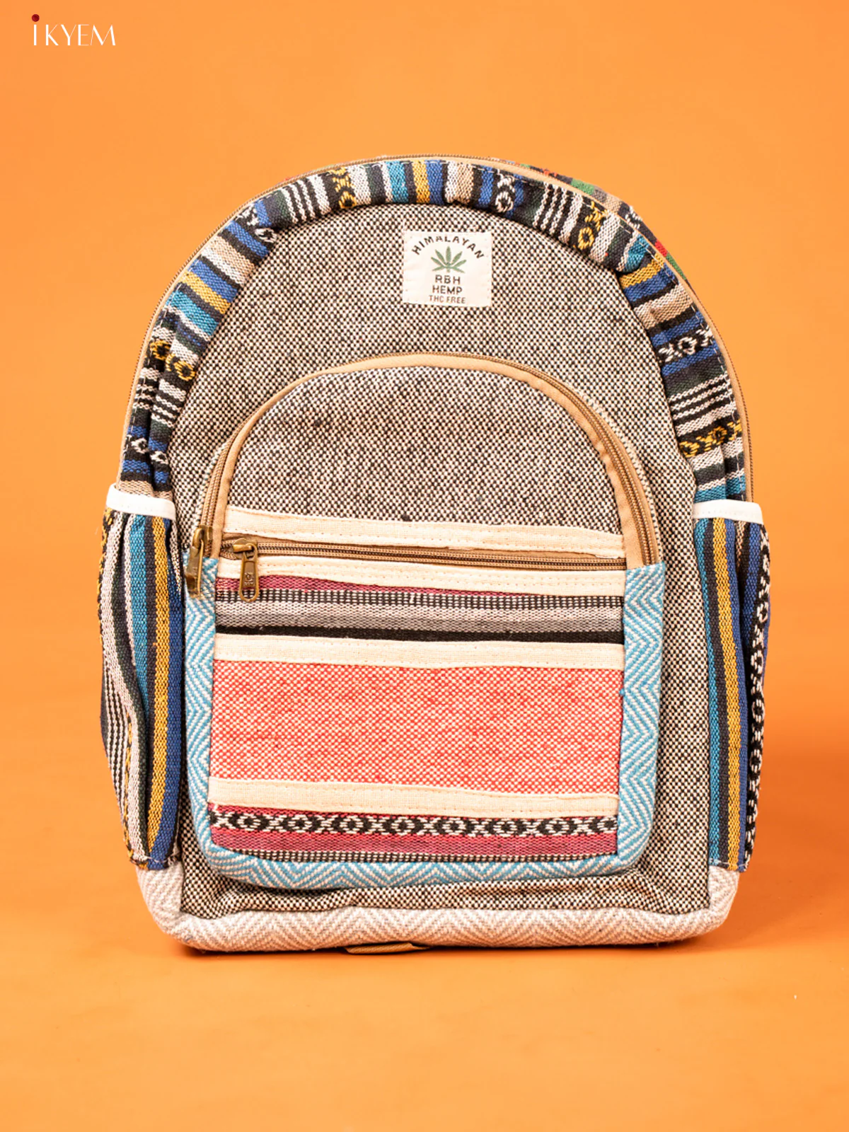 Multi Pocket Hemp Backpack - KD26116