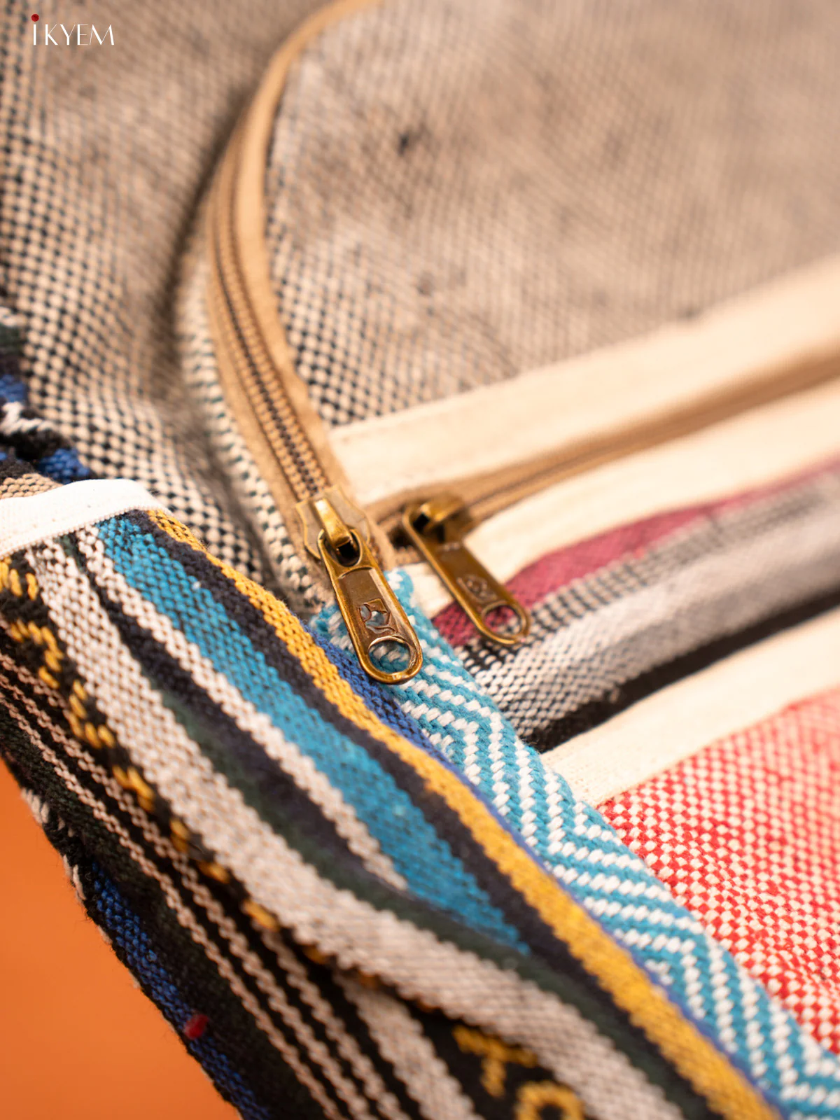 Multi Pocket Hemp Backpack - KD26116 - Image 4