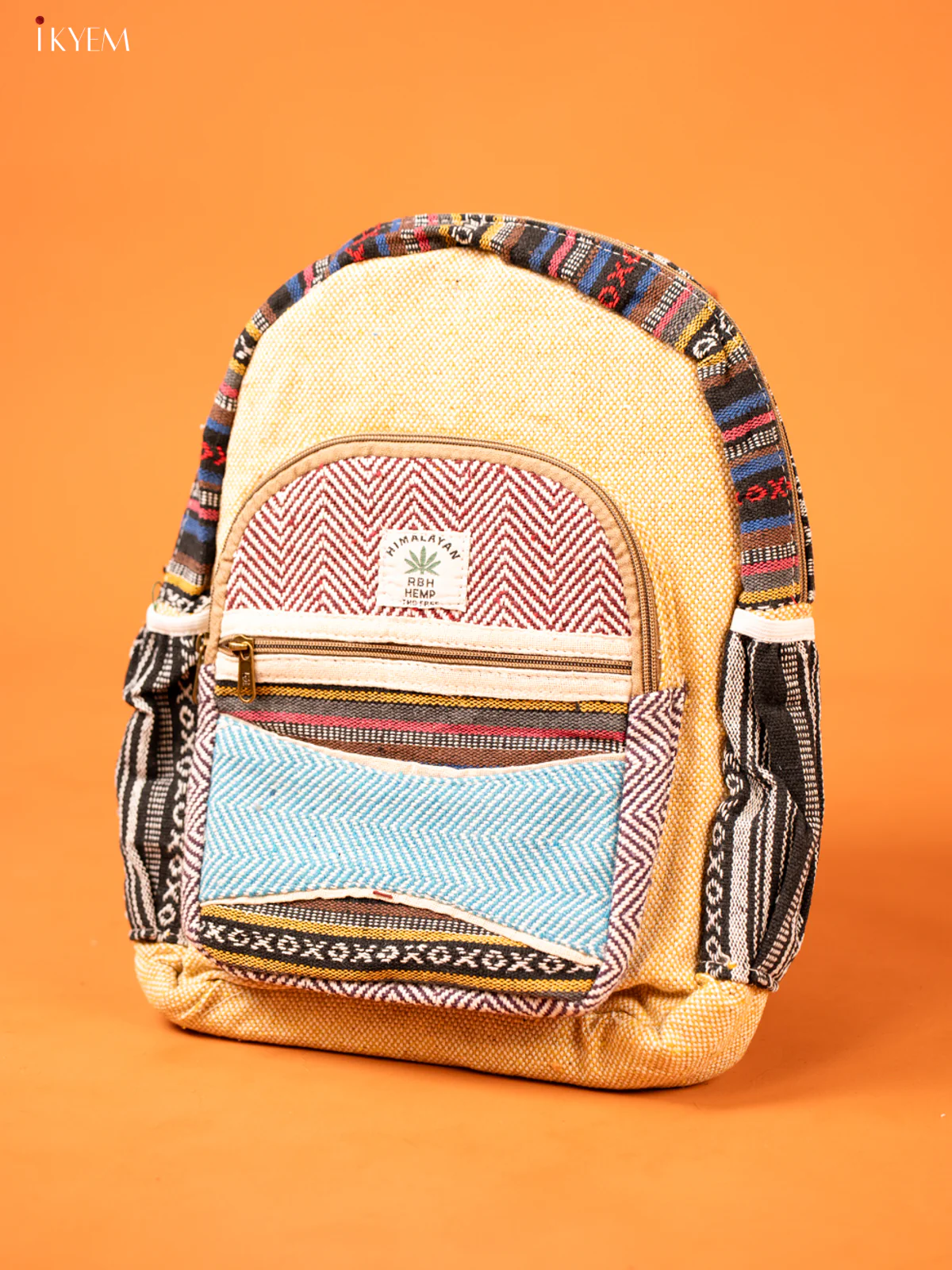 Multi Pocket Hemp Backpack - KD26120 - Image 2