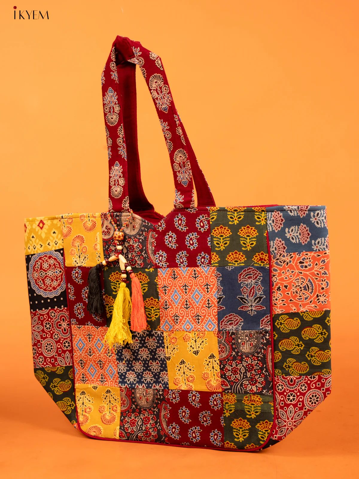 Ajrakh Stylish Patchwork Hand bag - Image 2