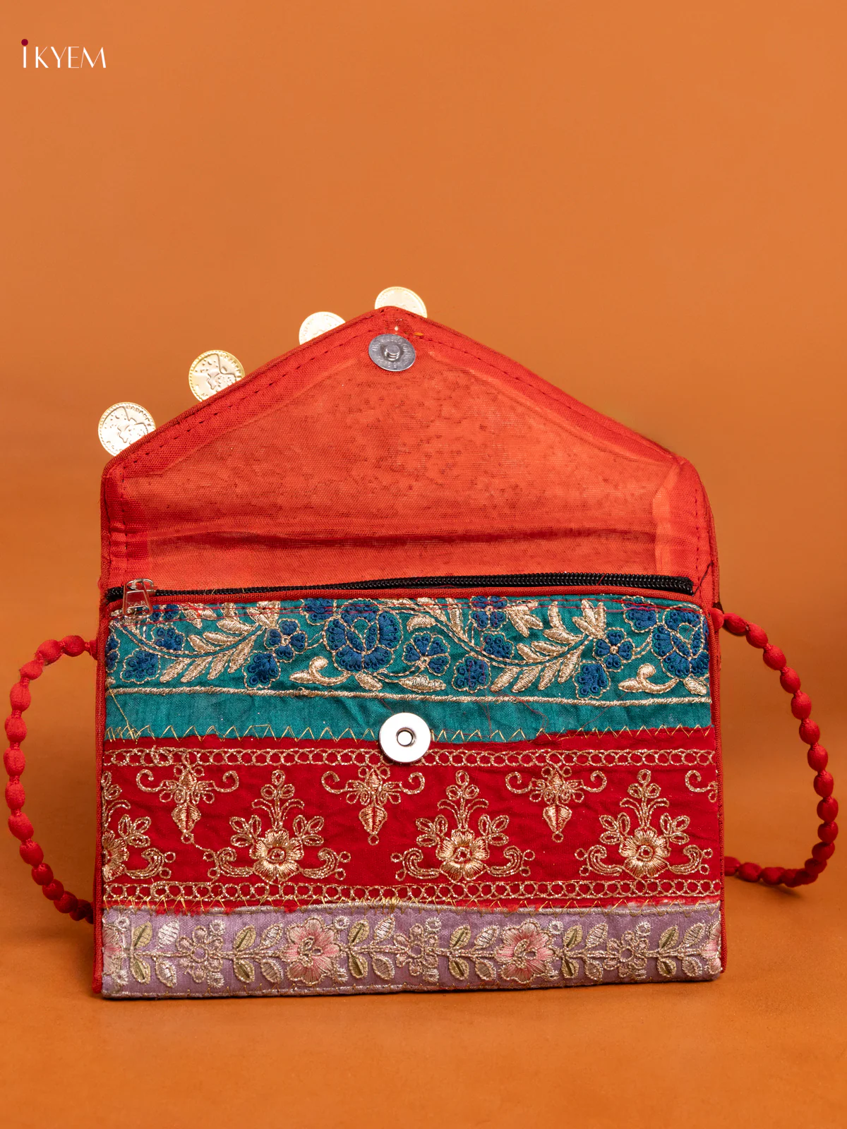 Embroidered Multi color Sling bag - Small - Image 3