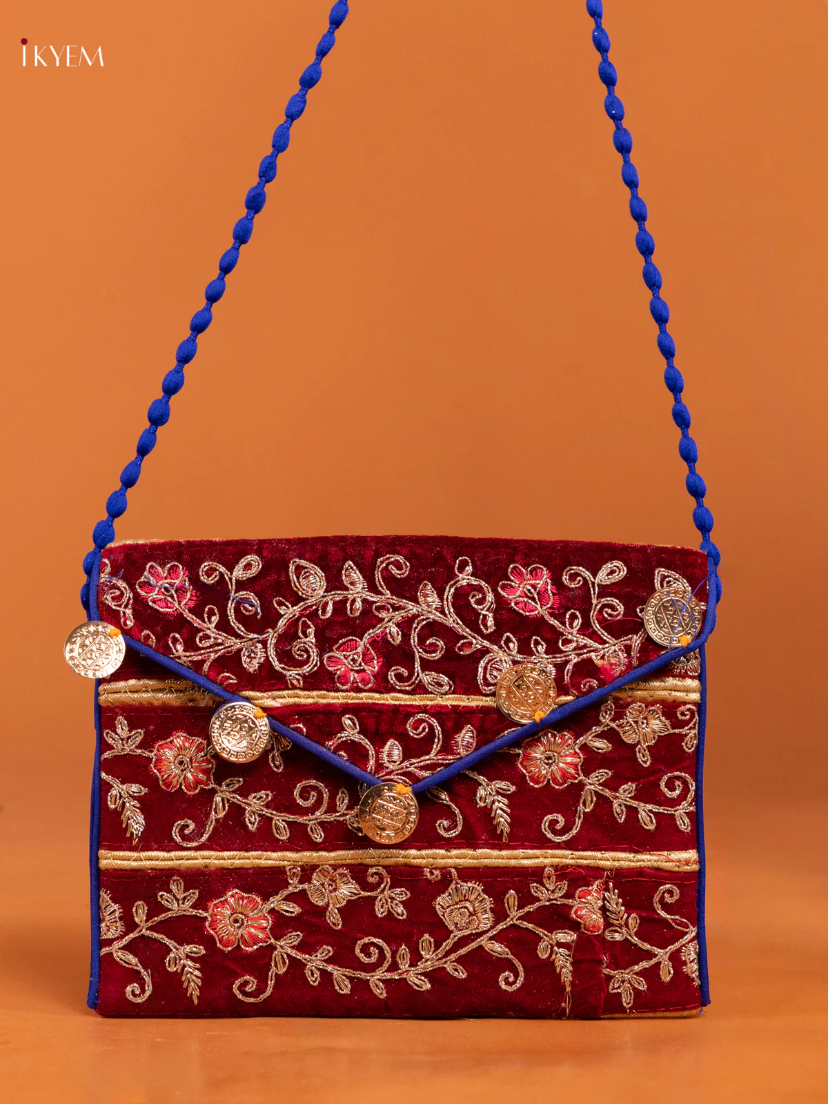 Embroidered Multi color Sling bag - Small
