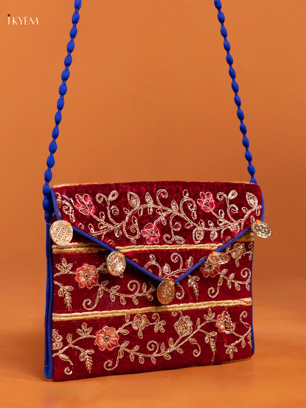 Embroidered Multi color Sling bag - Small - Image 2