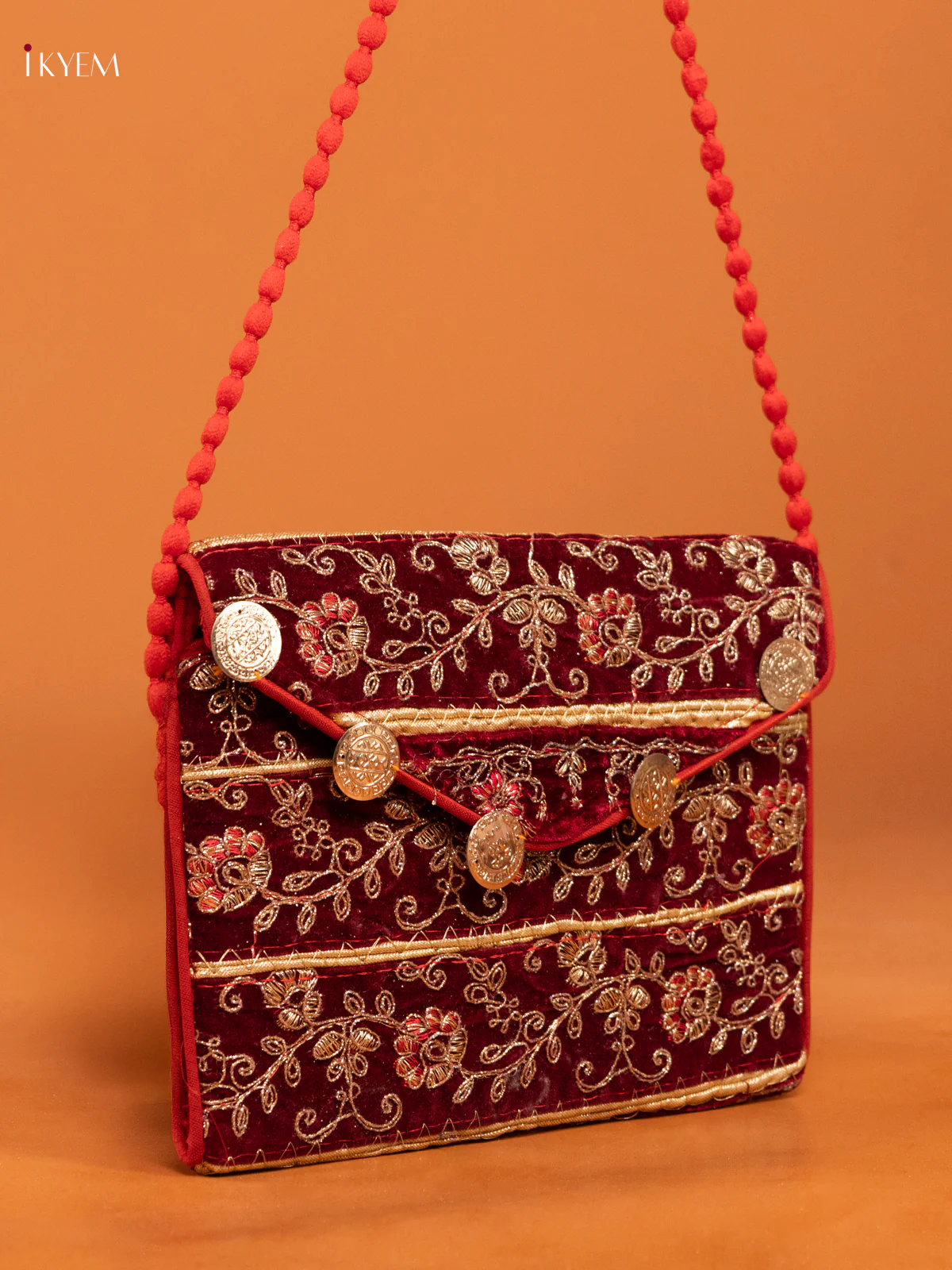 Embroidered Multi color Sling bag - Small - Image 2