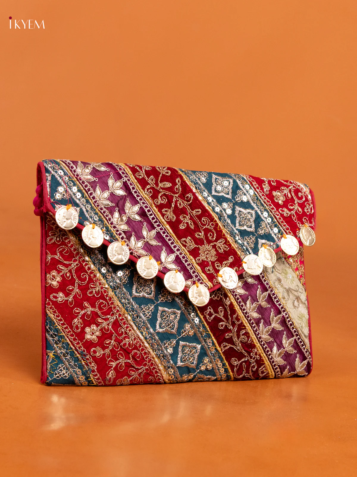 Embroidered Multi color Sling bag - big - Image 2